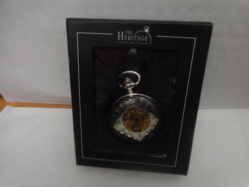 ATLAS EDITIONS THE HERITAGE COLLECTION - NANTES SILVER PLATED POCKET WATCH - Afbeelding 1 van 2