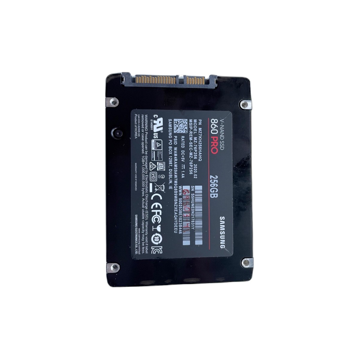 ③-W29 SAMSUNG SATA 256GB 2.5 SSD 4点 SAMSUNG 860 EVO Series 2.5