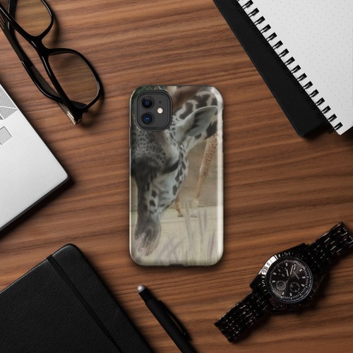 Custodia dura per iPhone®-Giraffa-Testa-Foto-Zoo-Natura - Foto 2 di 20