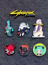 Cyberpunk 2077 Logo Rebecca Lucy Enamel Pin Metal Badge Figure Game 1.2"-2.2"