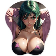 3D Mouse pad Oppai Mousepad with Wrist Rest Pain Relief Anime pad Morrigan