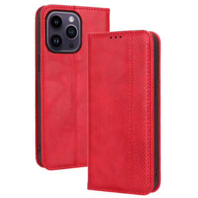 Phone Case Flip Retro Leather Wallet Card For iPhone 16 15 14 13 12 11 8 Pro Max