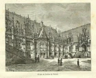 ROUEN (76) LE PALAIS DE JUSTICE / ENGRAVING ENGRAVING 1882