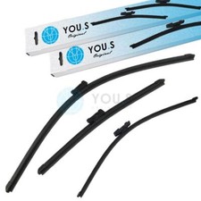 YOU.S Scheibenwischer Wischer SET VORNE + HINTEN für SEAT TOLEDO / SKODA RAPID