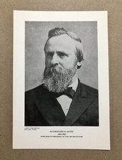 Rutherford B. Hayes Portrait, 19th U.S. President Libby Publishing 5.5"x8" VG 