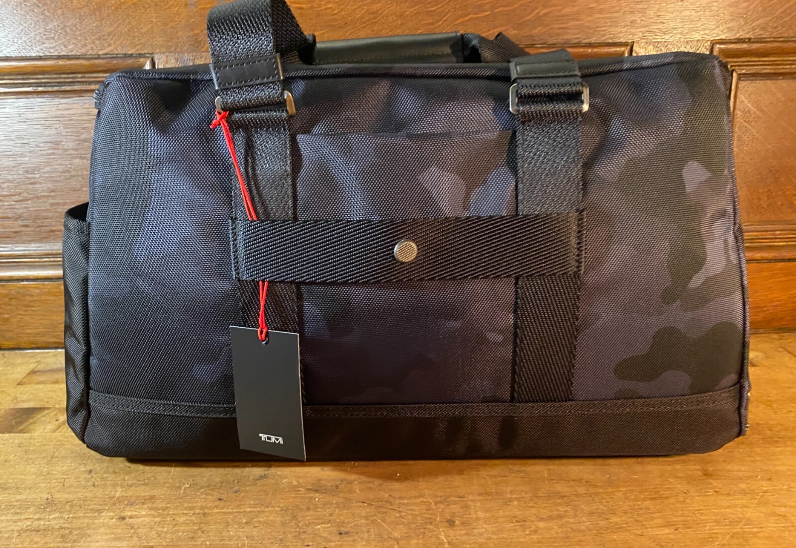 TUMI McMillin BLUE GREY CAMO Gym Duffle Bag Carry On New NWT RARE eBay