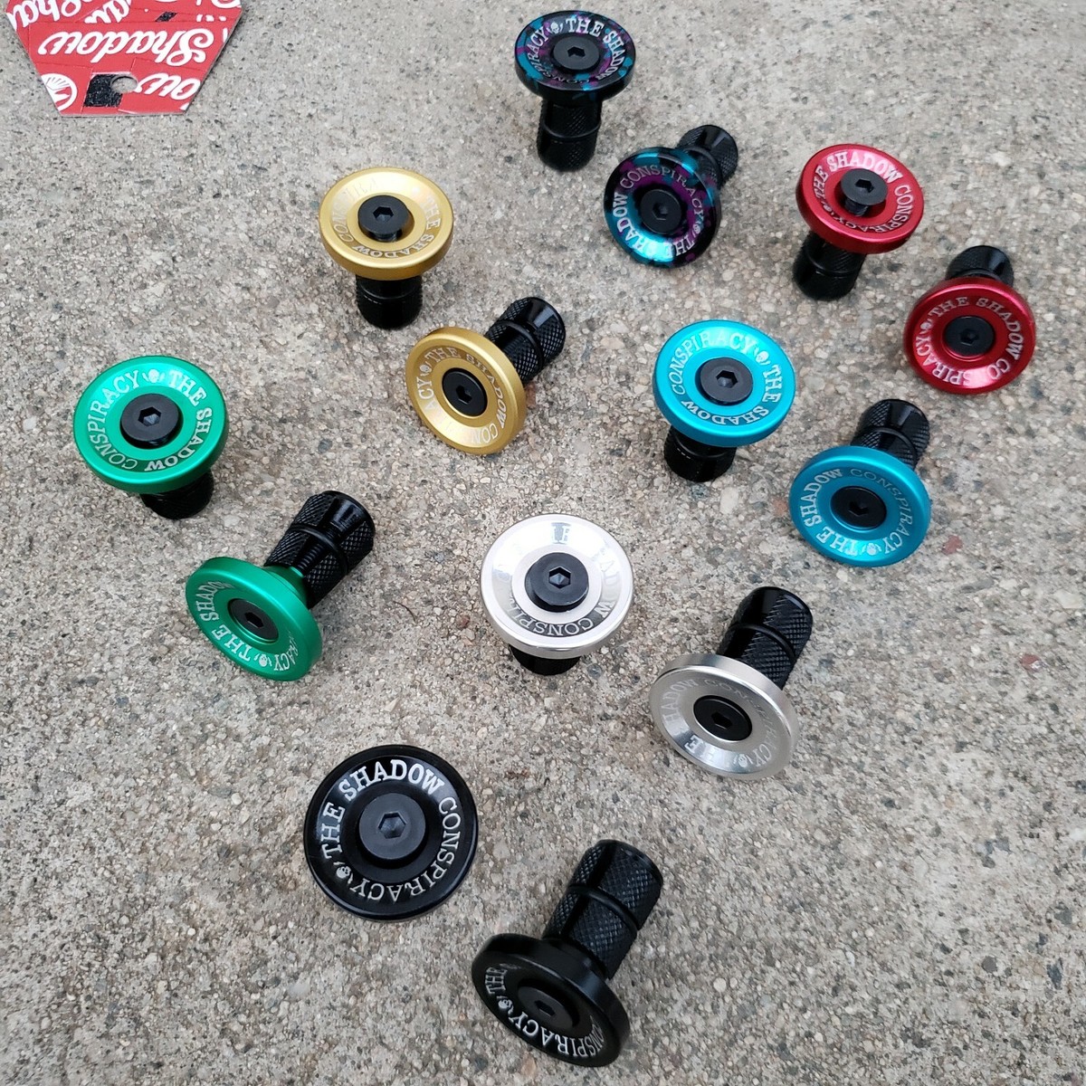 SHADOW CONSPIRACY DEADBOLT BAR ENDS BLACK BMX BIKE FIT SUBROSA