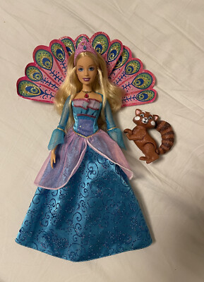 Barbie Island Princess Rosella Singing Doll Sagi Panda Peacock
