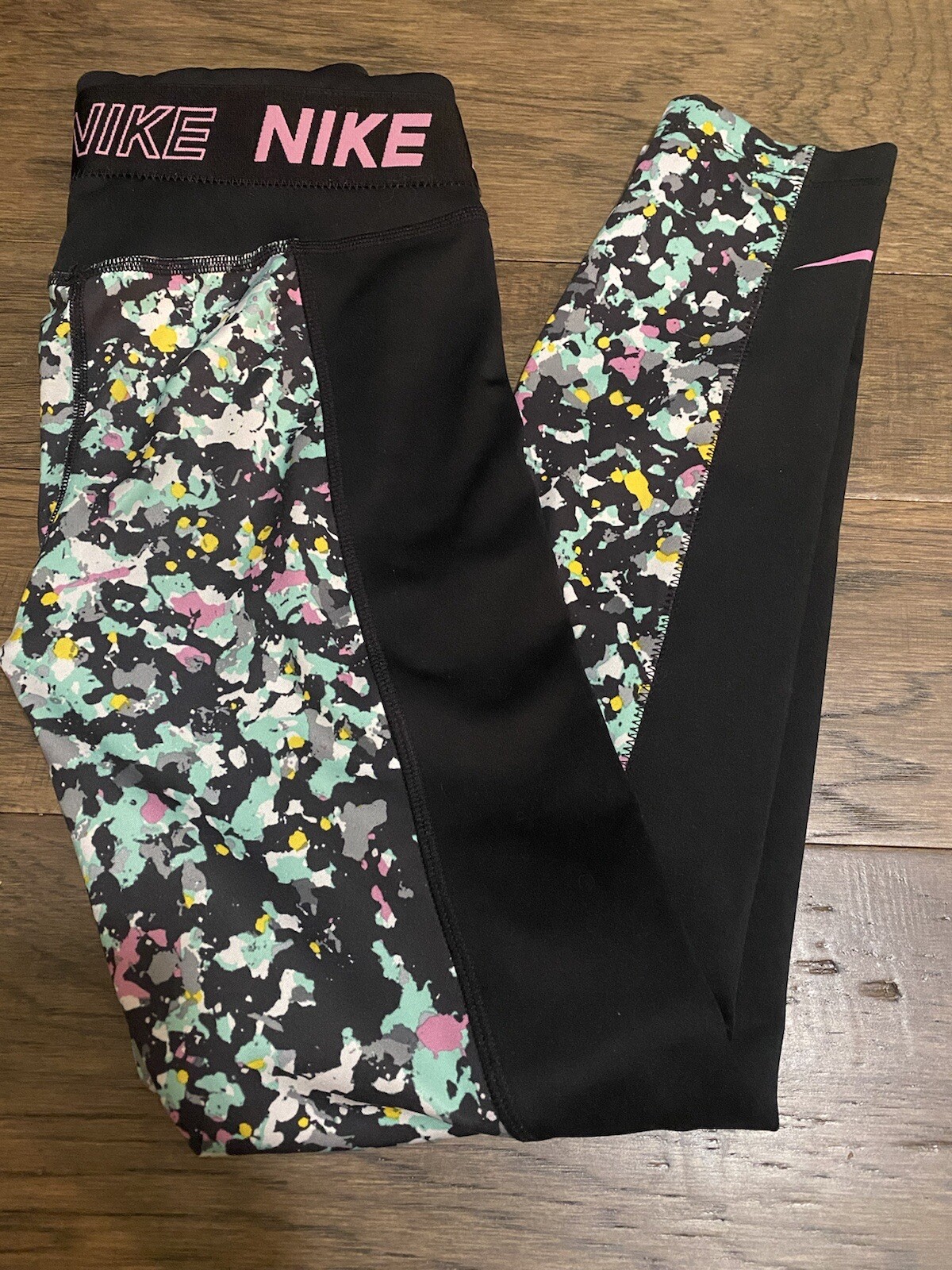 Nike Leggings Paint Splatter Medium Gem