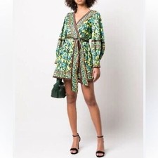 Alice + Olivia Simona Mini Wrap Dress Size 6