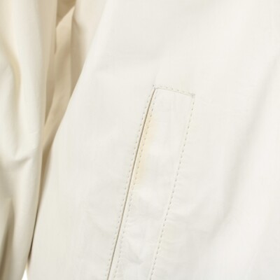 Veste Hettabretz Coton/cuir - Taille L (52), Blanc, Fermeture éclair - Neuf Avec Défauts