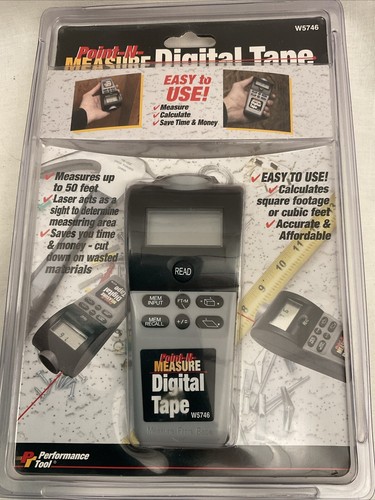 Point N Measure Digital Tape performance tool laser tapemeasure ...