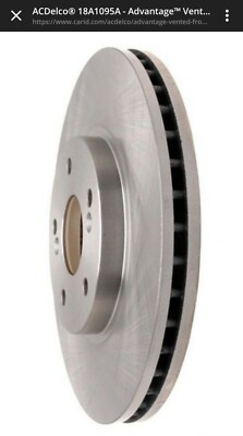 ACDelco ACDelco 18A1095A Advantage Non-Coated Front Disc Brake Rotor X 2