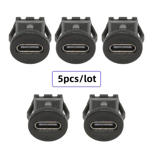5pcs/set DIY OEM Type C Female Socket Connector Type DC 5V/20V PD Power IP67 - Picture 7 of 11