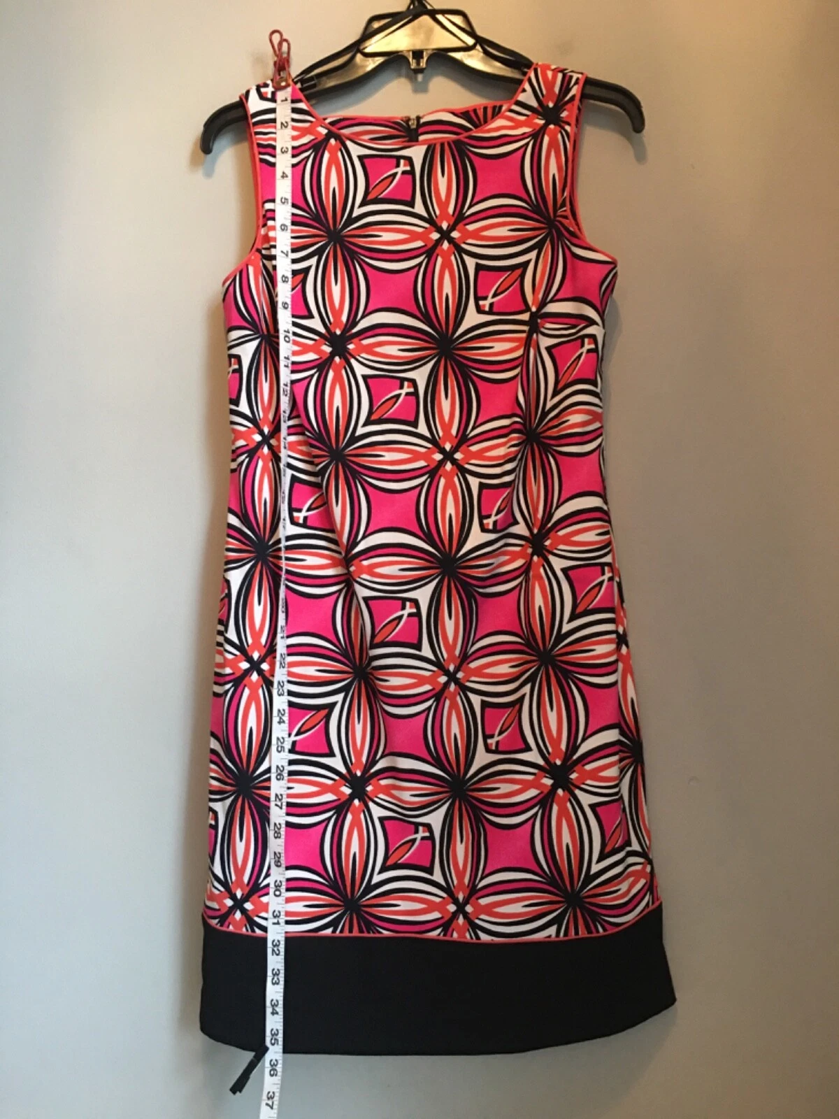 Abito Alyx Limited Cambio Senza Maniche Donna 6 Rosa Arancione Elasticizzato Stampa Geometrica