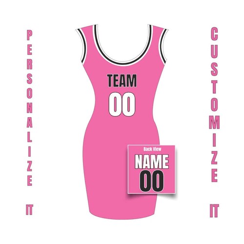 Custom Jersey Dress for Adults – Girls Basketball Name & Number Jersey Dress, La - Picture 77 of 91