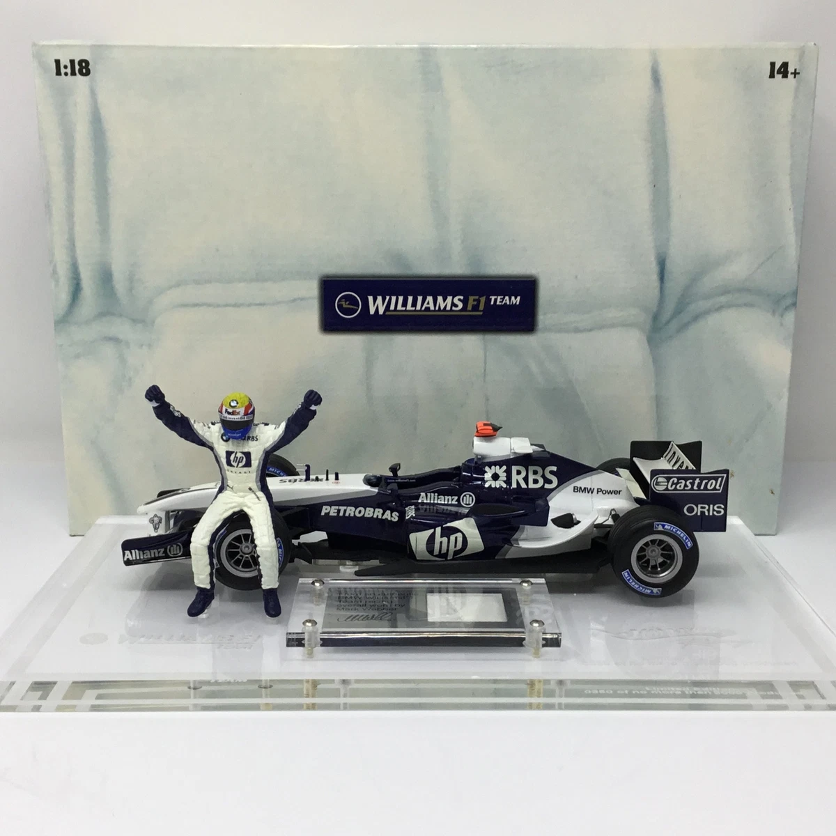 Mark Webber 2005 Hot Wheels Racing Williams F1 Team BMW FW27 G9751 