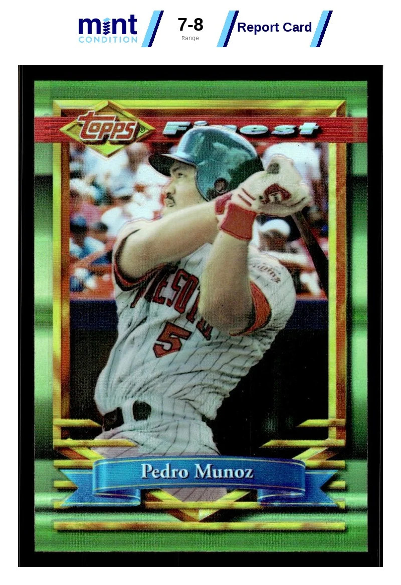 1994 FINEST PEDRO MUNOZ 338 NRMT-MT REFRACTORS MCG 8 BASEBALL MINNESOTA TWINS