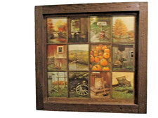 VTG Homco B Mitchell 12 Window Pane Picture A...