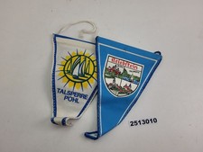 2x Andenken Wimpel Fahnen Talsperre P&ouml;hl Kriebstein Burg Waldheim DDR #2513010