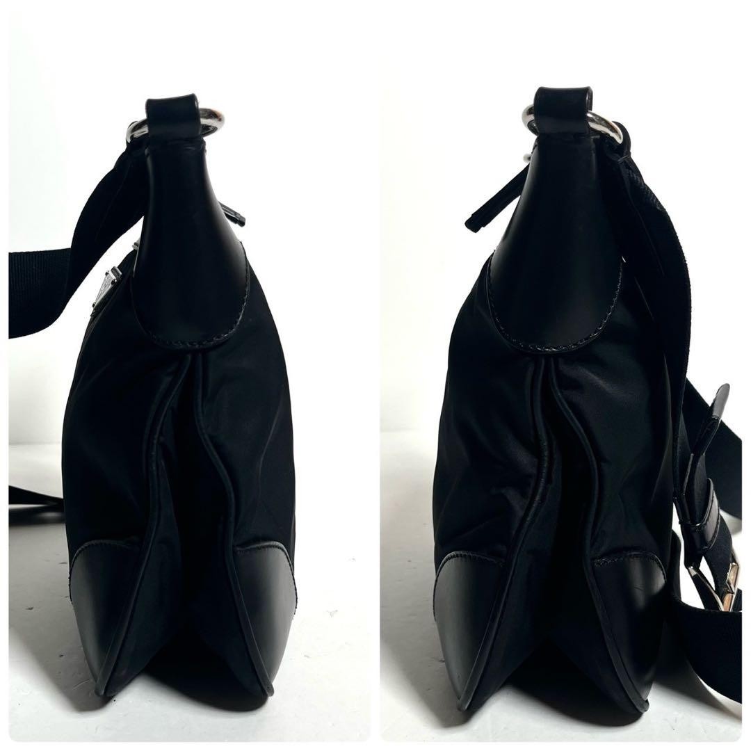 PRADA Tessuto Nylon Crossbody Bag Black thumbnail 4