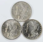 1890-S 1891 1892 Morgan Silver Dollars XF/AU details Lot of 3 $1