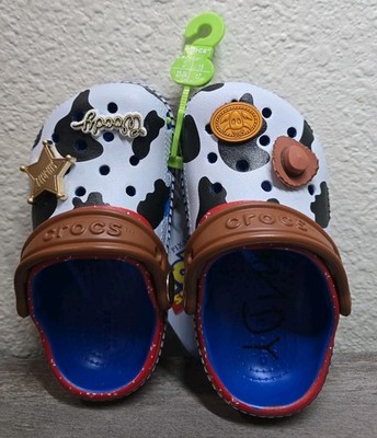 CROCS TOY STORY SHERIFF WOODY Pixar Classic Clog Toddler Size C7 NEW With Tags!