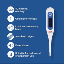 CVS Health Rigid Digital Display Thermometer, New in Sealed package