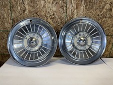 Lot Of 2 Vintage 19571959 Ford Fairlanethunderbird 14-inch Hubcaps Lot Of 2 Vintage 19571959 Ford Fairlanethunderbird 14-inch Hubcaps