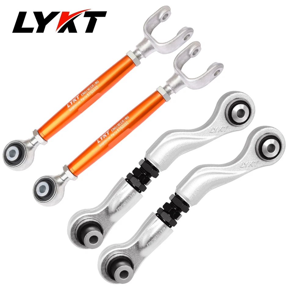 LYKT 4pcs Adjustable Rear Camber&Toe Arms for Benz C、CLS、E、GLC、GLK、 AMG Foto 3 de 4