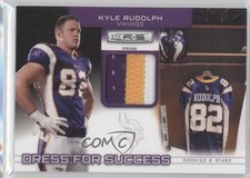 2011 Rookies & Stars Dress for Success Jerseys Prime 18/50 Kyle Rudolph #6 0f8