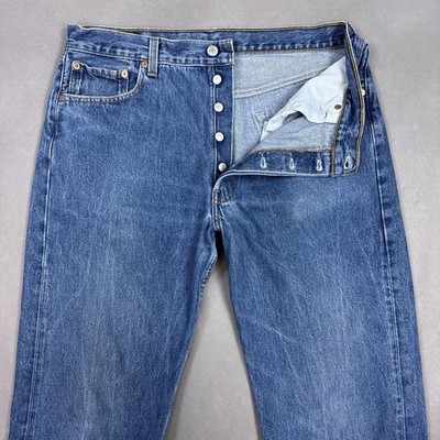 Vintage Levis 501 Jeans Mens 36x36 Blue Made USA 90s Denim