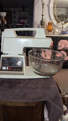 Vintage Oster Regency Kitchen Center 12 Speed Mixer w/ Bowls 4 Beaters WORKS