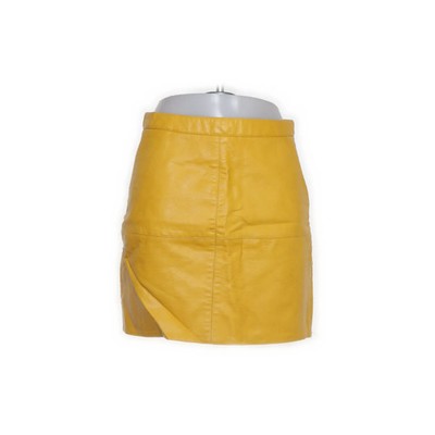 Costes Rebel, Rock, Größe: S, C-REB/12 FAUX LEATHER SKIRT, Gelb #qvx