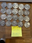 Walking Liberty Half Dollar Lot #117 Lot Of 20 1941-42 90% silver ($10 face)