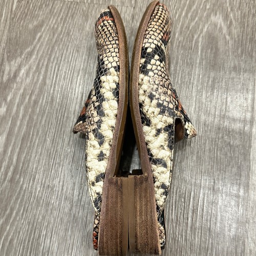 Mocasín Madewell Frances Mula Serpiente Cuero Repujado Preppy Oficina Carrera Informal - Imagen 7 de 9
