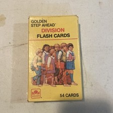 Old Stock Vintage 1984 Division Flash Cards Golden Step Ahead