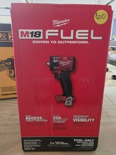Milwaukee M18 FUEL 3/8" Compact Brushless Impact Wrench 2854-20, 18V, 250 ft-lbs