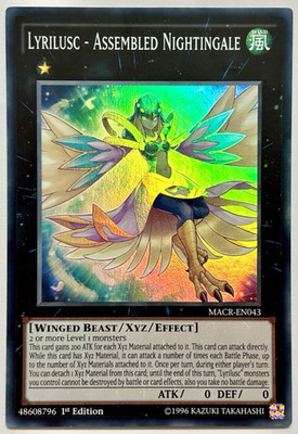MACR-DE043 Lyrilusc - Zusammengebaute Nachtigall - Super Rare 1. Auflage Near Mint YuGiOh