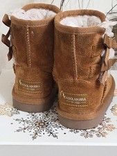 Koolaburra Ugg 6 girls boots Victoria short chestnut Koola suede