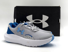 Under Armour UA BGS SURGE 4 Boy's NEW Running Sneaker Gray Multiple Sizes