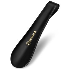 19cm Black Plastic Shoe Horn Flexible Sturdy Shoehorn Spoon Shape Lifter