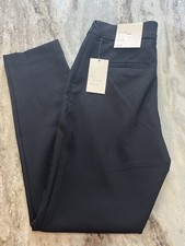 A New Day Women  s Black Skinny Dress Ankle Pants Size 4 Side Zip Flat Front