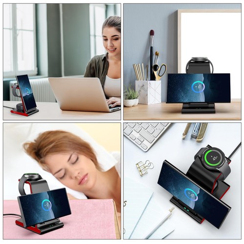 Wireless Charger for Samsung S25 Ultra, Charging Station for Galaxy S25/S24 U... - Picture 6 of 7