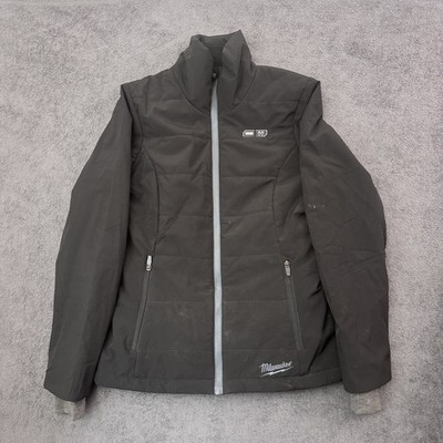 Milwaukee M12 Softshell Heated Jacket Black Full Zip Womens M Medium No Battery