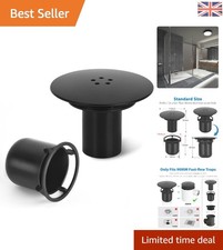 Upgrade to Black 115mm Shower Drain Cover - Effective Seal & Drainage