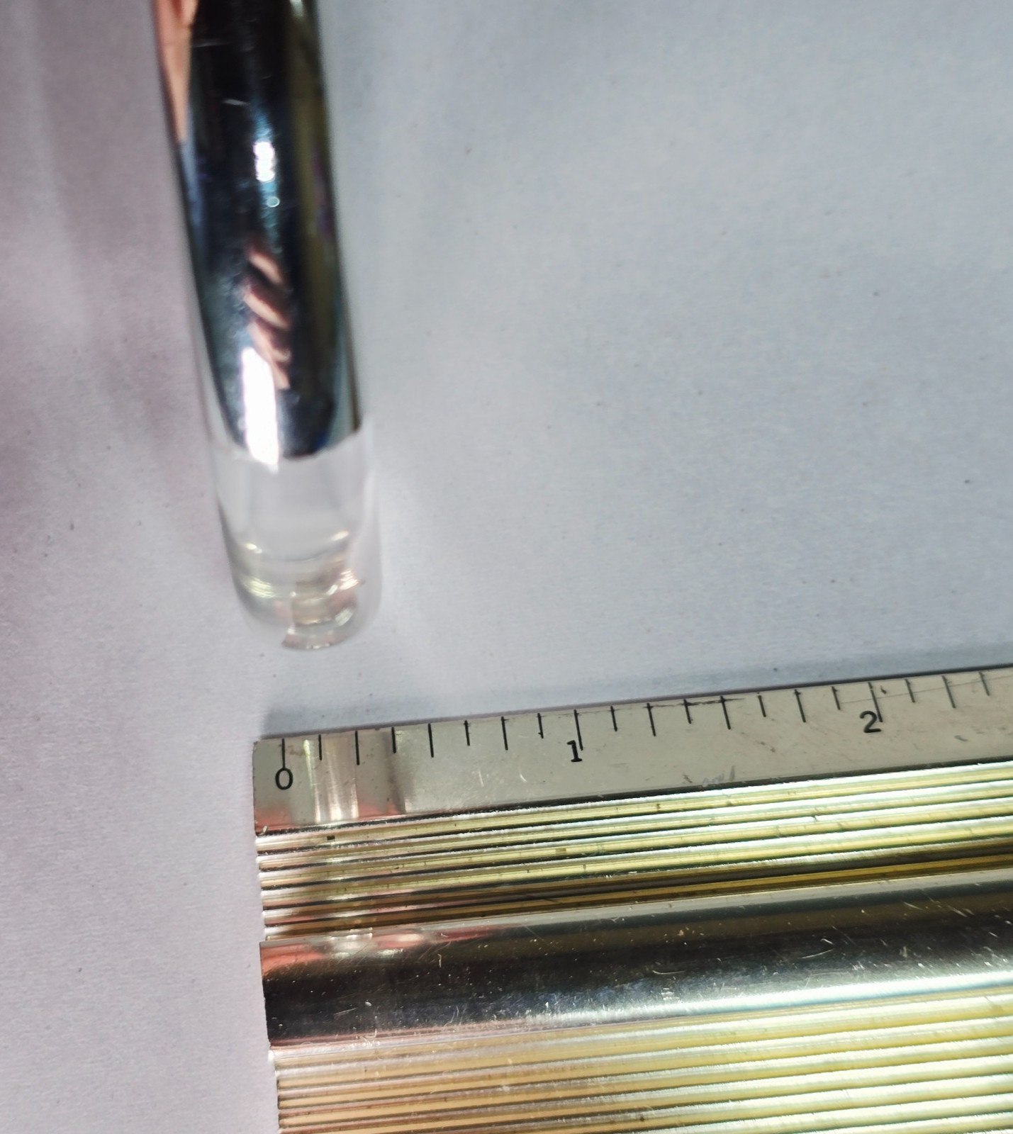 Modern Two Tone Split Bangle Bracelet Clear Lucit… - image 4