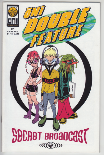 Oni Double Feature: Secret Broadcast #1 (1998) FN/VF Oni Press BUY 3, GET 1 FREE - Afbeelding 1 van 2