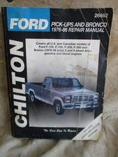 Chiltons 1976 - 1986 Ford Pickups and Bronco ...