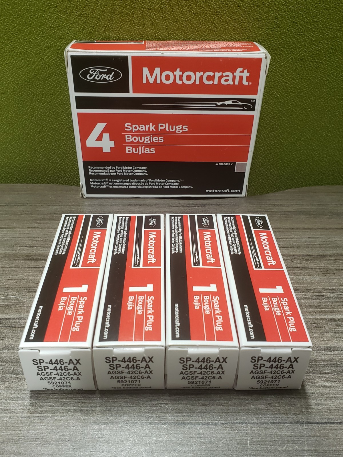 4-Pack Genuine FORD Motorcraft Spark Plug  SP-446-AX / AGSF42C6AX - FREE SHIP